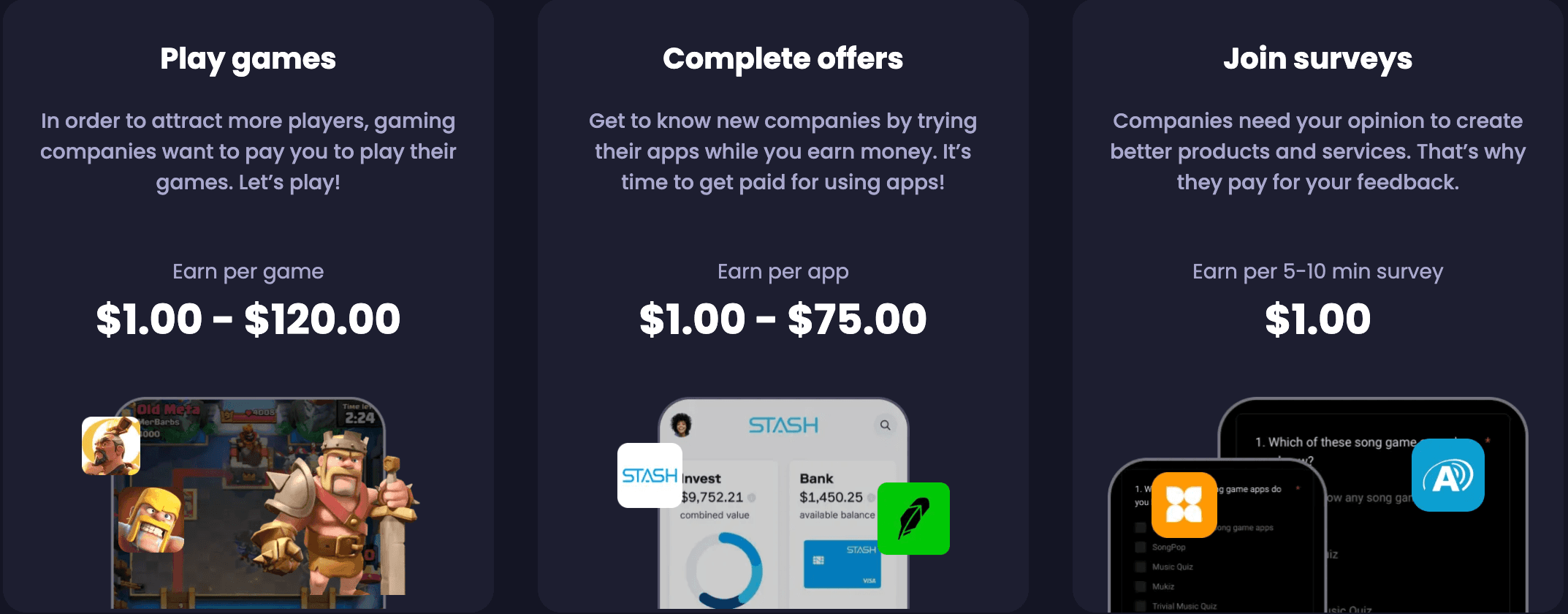 Get Paid for Testing Apps, Games & Surveys